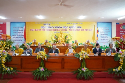 Hội thảo ‘Phật giáo Hà Tĩnh trong dòng chảy lịch sử - Văn hóa Phật giáo Việt Nam’
